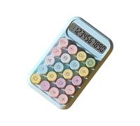 Standard Calculator 10 Digit,Electronic Cute Color Calculator,Desktop Calculator with Large LCD Display and Buttons,Round Button Calculator Office, School, Home (B)