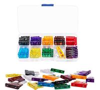 Standard Car Fuses, Assortment Blade Fuse for Auto Car Truck Standard Blade Replacement Kit 2A 3A 5A 7.5A 10A 15A 20A 25A 30A 40A with 1 Storage Case and 1 Fuse Extrator