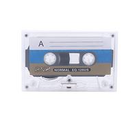 Standard Cassette Blank Tape, 60 Minutes Blank Cassette Tapes with Individual Clear Plastic Case for Speech Music Recording(1PC,White)