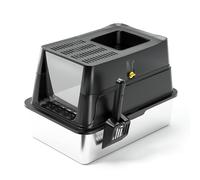 Standard Cat Litter Box with PP Scoop Black