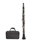 Standard Clarinet Bb Clarinet 17 Keys B Flat Musical Instruments Bakelite Tube Nickel Plated Clarinet Student Clarinet (Color : B 18)