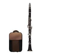 Standard Clarinet Bb Clarinet 17 Keys B Flat Musical Instruments Bakelite Tube Nickel Plated Clarinet Student Clarinet (Color : R 13)