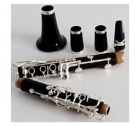 Standard Clarinet Ebony Body Silver Plated Keys17 Key Bb Tone Clarinet Instruments With Case Clarinet Kit