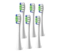 Standard Clean Brush Head Replacements Compatible with All Oclean Electric Handles, 6 Pack - White