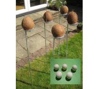 Standard Coconut Shy bundle. 5 coconut shy posts and 15 wooden balls