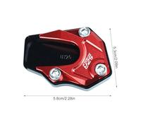 Standard Cushion, Motorcycle Stand Cushion,Motorcycle Stand Foot Extensions Aluminum Backing Plate - Non-slip Side Bracket Motorcycle Support for Improved Stability