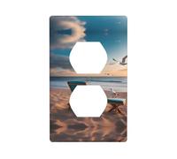 Standard Decorative Double Socket Wall Plate Unbreakable Polycarbonate