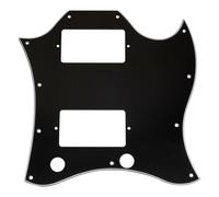 Standard Electric Guitar Pickguard 11 Hole Full Face SG Standard Electric Guitar Stylish And Portable Durable(3ply Black)