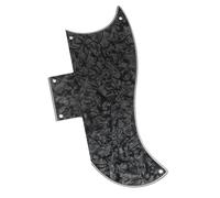 Standard Electric Guitar Pickguard 5 Hole Half Face SG Standard Electric Guitar Pickguard(4ply Black)