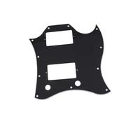 Standard Electric Guitar Pickguard Electric Guitar Pickguard Plate Full Face Compatible SG Standard Style With Installation Screws Easy To Install(Black 3ply)