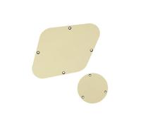 Standard Electric Guitar Pickguard Two Pack LP Style Guitar Back Plate Control Converter Cavity Cover Stylish Portable(Cream 3ply)