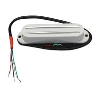 Standard Electric Guitar Pickups Colour Alnico 2 Humbucker ST Single Coil Size Double Rail Pickup 9K 4 Conduct Output Coil Splitting Alnico II Pickup(White)