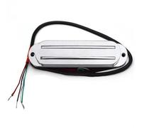 Standard Electric Guitar Pickups ST Style Humbucker Twin Blade Pickup Mini Humbucker Dual Rail For FD ST Electric Guitar Replacement Multi Colour 9K(Chrome)