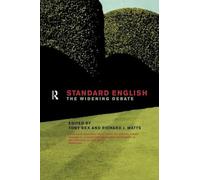 Standard English: The Widening Debate – Routledge