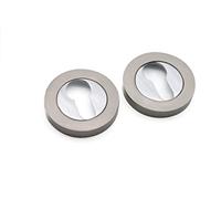 Standard Euro Profile Cylinder Hole Cover Concealed Escutcheon Lock Cover for Security and Protection Available in Multiple Finishes (Dual Tone)