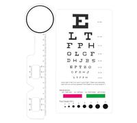 Standard Eyepiece Chart - Red-Green Stripes, PVC Color Chart, Contrast Color Eyepiece Card for Paediatric Screening, Of Panels Display for Currency Training