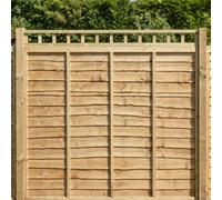 Standard Fence Panel Topper 6ft x 0.5ft Square Garden Trellis Wooden 5pk