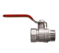 Standard Flow Rate Water Ball Valve with Steel Handle DN25 1" BSP Female x Male Thread