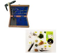 Standard Fly Tying Kit & Material for 6 Basic Flies with DVD and Instructions - Beginner Fly Tying Kit & Lessons - Gift