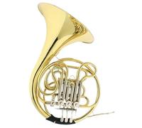Standard French Horn French Horn Four Key Single And Double Row F To B Flat Professional Performance Instrument(B)