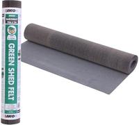 Standard Grade Shed Roof Felt Dark Green Mineral 32.8 x 3.2 ft (10m x 1m) - Durable, Long-Lasting Heavy-Duty Roofing Felt, Weatherproof Roof Covering for Summerhouses, Sheds, Kennels