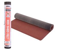 Standard Grade Shed Roof Felt Red Mineral 26.24 x 3.2 ft (8m x 1m) - Durable, Long-Lasting Heavy-Duty Roofing Felt, Weatherproof Roof Covering for Summerhouses, Sheds, Kennels