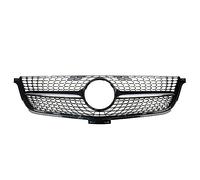 Standard Grill Front Racing Billet Bumper Grille Upper Cover For Benz W166 ML Class 2012-2015 Car Grilles(Black)