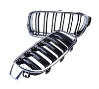 Standard Grill Kidney Grille Front Bumper Racing Air Intake Grill Fit For BMW 3Series F30 2012-2019 Car Grilles(Chrome plating 2)