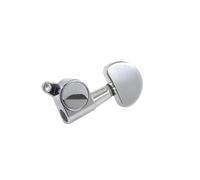 Standard Guitar Tuning Pegs Sealed String Tuning Pegs Keys Machine Heads Tuners For Electric Or Acoustic Guitar Half Round 3L3R(Chrome)