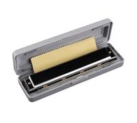 Standard Harmonica 12 hole accented harmonica for beginners and adults(Bk)