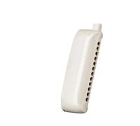 Standard Harmonica 12 Hole Chromatic C Harmonica A Practice Instrument For Beginners And Adults(White)
