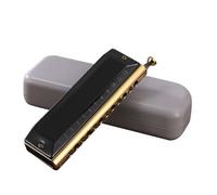 Standard Harmonica 12 Hole Chromatic Harmonica For Adults Beginners And Professionals(Bk)