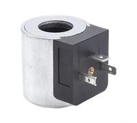 Standard Hydraulic Solenoid Valve Coil 18mm Inner Diameter 40mm Height 12V 24V DC Power Socket Metal Plastic Build Silver Tone(24V)