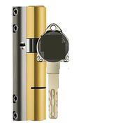 Standard Lock Cylinder - Super C Class Anti-Theft Core with 10-pcs Master Keys for Enhanced Security(90=37.5+52.5)