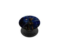 Standard Manchester Terrier Dog Van Gogh Starry Night PopSockets Adhesive PopGrip