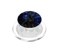 Standard Manchester Terrier Dog Van Gogh Starry Night PopSockets PopGrip for MagSafe