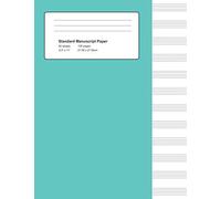 Standard Manuscript Paper: Turquoise Cover Blank Sheet Music Notebook