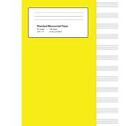 Standard Manuscript Paper: Yellow Cover Blank Sheet Music