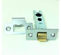 Standard Nickel Mortice Tubular Latch Internal Doors 63mm 75mm (75mm)