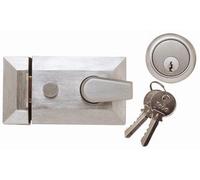 Standard Nightlatch 60mm Backset - Satin Chrome