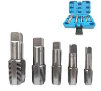 Standard NPT Tap Set Featuring Tapered Thread Design for Consistent Seal Integrity in Pipe Assemblies (5pcs Blue Box)