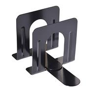 Standard Pair of Economy Steel 3/4 x 4 5 1 Gauge 5 Heavy Bookends 1/4 x Office & Stationery Office Decoration for Women Desk Cute (Black, One Size)