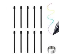 Standard Pen Nibs for WA-COM, 10 Pcs Black Replacement Refill Pen Tips for Intuos Pro,for IMobileStudio Pro,for Cintiq Pro for Citiq16 (with Removal Ring)