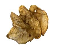 Standard Pigs Ears (Pack of 10) (Mixed Sizes) Natural Dog Treats Chews PEC