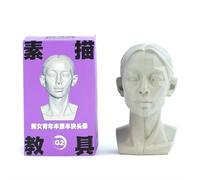 Standard Planar Head Model for Artists, Women Men Human Manikin Head, Learn The Planes Of Face, for Artistic Drawing Drawing Skecthing Paintings,Color White, Sculpture Beginner Learn (style11)