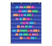 Standard Pocket Charts Sentence Strips and Word Clear 10 School Supplies for Classroom Standard Wall Hanging