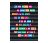 Standard Pocket Charts Sentence Strips and Word Clear 10 School Supplies for Classroom Standard Wall Hanging