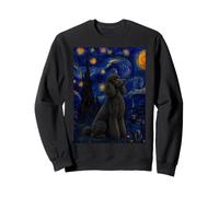 Standard Poodle Dog Van Gogh Starry Night Sweatshirt