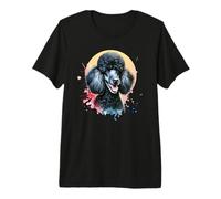 Standard Poodle Dog Watercolor Artwork Premium T-Shirt