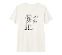Standard Poodle “Let’s Go!” Design - Happy Poodle Design Premium T-Shirt